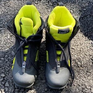 Kids Black and Yellow Shoes